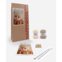 Kit Tricot Bonnet Bébé Handi Sable 18m - Phildar