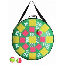 Cible Velcro Gonflable Ronde 50 Cm Avec Balles - Jeu De Tir - Flechettes - BuitenSpeel