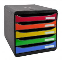Module De Classement Big Box Plus 5 Tiroirs Iderama - Arlequin Brillant - Exacompta