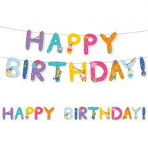 Guirlande Lettres Happy Birthday Peppa Pig Party - Amscan