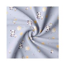 Tissu Coton Enfant Koala Mauve Vendu Par 50 Cm - Distrifil