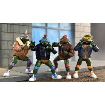 Les Tortues Ninja (cartoon) - Pack De 4 Figurines Punk Turtles 18 Cm - Neca