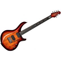 John Petrucci Majesty Maj200 Blood Orange Burst Sterling By Music Man