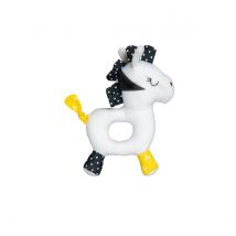 Hochet En Velours Blanc - Sauthon