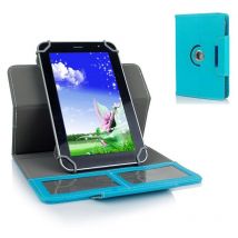 Housse Tablette Tactile 7 Pouces Universelle Porte Carte Simili Cuir Bleu Ciel Yonis - Yonis
