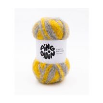 Pelote De Laine Et Alpaga Pingo Mambo - 100gr - Pingouin Gris/limonade