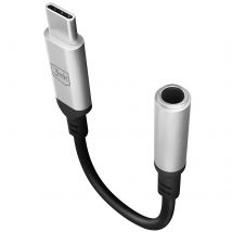 3mk Adaptateur Usb C Vers Jack 3.5mm Haute Qualité Sonore Compact Noir / Argent