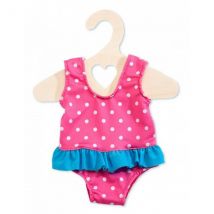 Maillot De Bain A Pois 1 Piece 35/45 Cm - Heless - Vetement Poupee - Habit Poupon (28)