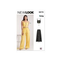 Patron New Look 6779 - Brassière Et Pantalon Pour Jeunes Femmes Taille N°fr 34-50 - NewLook