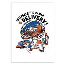 Affiche 30x40 Cm - Intergalactic Ramen - Paiheme Studio - Wall Editions