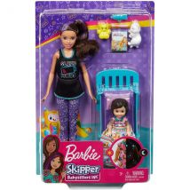 Coffret Barbie Skipper Babysitter Avec Lit - Mattel - Ghv88 - Poupees Et Accessoires - Barbie
