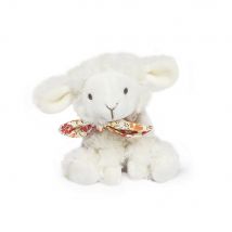 Peluche Agneau Blanc Avec Chouchou - 12 Cm - Modèle Aléatoire - Doudou et Compagnie