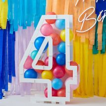 Structure À Ballons Chiffre 4 (81 Cm) - Ginger Ray
