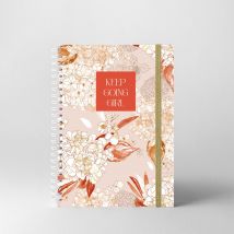 Carnet De Sport Keep Going Girl Naranja - WOMEN WARRIORS