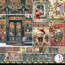 12 Papiers Scrapbooking Carterie 30 X 30 Cm Ciao Bella Toy Shop - CIAO BELLA
