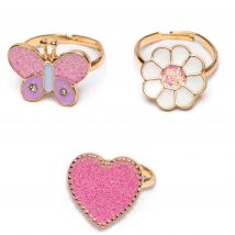 Set De 3 Bagues Ajustables Wonderland - Great Pretenders