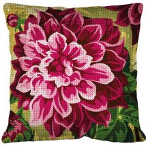 Kit Coussin Canevas Dahlia - SEG