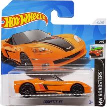 Vehicule Corvette C6 Hot Wheels 1/64 - Hw Roadsters 2/5 - Mattel - Htc14 - Petite Voiture Metal - Hot Wheels