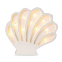 Lampe Veilleuse Coquillage Perle Blanche - Little Lights