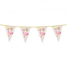 Guirlande Fanions Flamant Rose - Boland