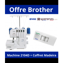 Surjeteuse 2104d - Brother - Des Finitions Professionnelles Pour Vos Projets De Couture Blanc