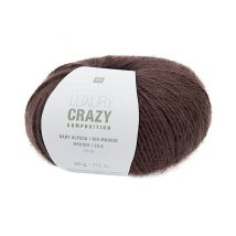 Fil Exceptionnel À Tricoter Luxury Crazy Composition Aran - Rico Design 10 Chocolat