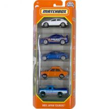 Pack De 5 Vehicules Matchbox : Mbx Japan Tourers - Mattel - Hfh06 - Set Voitures Miniatures - Pick Up - Matchbox