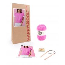 Kit Tricot Pull Femme Alpaga Carla Framboise 50/52 - Pingouin