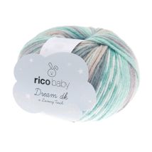 Fil À Tricoter Rico Rico Baby Dream Lux Touch - Rico Design 029 Vert Seaside