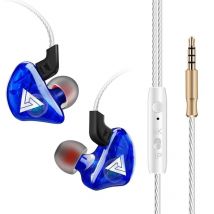 Casque Sport Hifi In-ear Réduction De Bruit Son Pur Design Confortable Bleu Yonis - Yonis