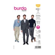 Patron Burda 5955 - Costume Homme Avec Pantalon Décontracté Et Veste Classique Du 48 Au 58 (fr) Taille N°fr 48-58