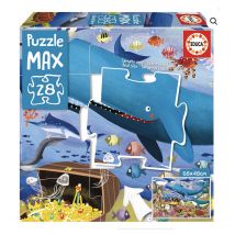 28 Animaux Sous La Mer Puzzle Max - Educa Borras - Bleu