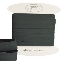 Biais Coton Gris Anthracite 18mm Par 5 Mètres – Designers-factory - Designers-factory