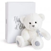 Peluche Ours Charms Blanc 24 Cm - Histoire D'Ours