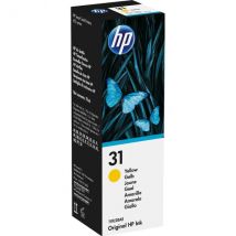 Cartouche D'Encre Hp Hp 31 Bouteille D'Encre Jaune Authentique 70 Ml (1vu28ae) Pour Hp Smart Tank Plus 455 / 457 / 555 / 559 / 5