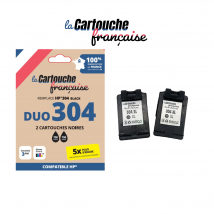 Cartouche Compatible Hp 304xl Duo Noire - La Cartouche Française - HPI