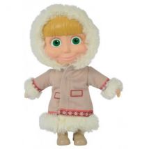 Poupee Masha Manteau D'Hivers 21 Cm - Poupee Corps Souple - Masha Et Michka - Simba - Simba
