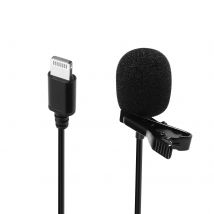 Puluz Micro Cravate Lightning Omnidirectionnel Bonnette Anti-vent 1.5m Noir