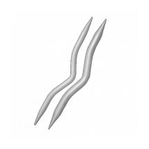 Aiguilles À Torsades Aluminium 6 Et 8 - Knitpro 03 Gris