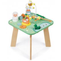 Table D'Activités En Bois Jolie Prairie - Janod - J05327 - Jouets Éveil Bébé - Janod