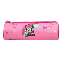 Trousse Scolaire Ronde Disney Minnie Rose Arc En Ciel Bagtrotter
