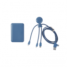 Xoopar Batterie Externe 5000mah Mr Bio Pack Long 1m Bleu