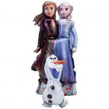 Ballon Géant Elsa, Anna Et Olaf Airwalkers - Reine Des Neiges 2 - Amscan