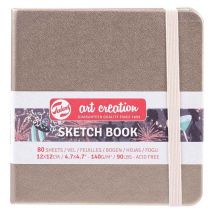 Carnet Croquis 12x12 Cm - 80 Feuilles - 140g - Champagne - Royal Talens