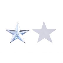 50 Perles Cabochon Strass Etoile Bleu Clair 14 Mm Acrylique À Coller - Dos Argenté - Creation Diy - La boutique de Karine