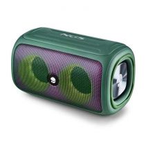 Ngs Roller Beast - Enceinte Sans Fil Bluetooth, Ipx5 : Resiste Aux Eclaboussures + Autonomie 20 H + Fonction Radio - Vert