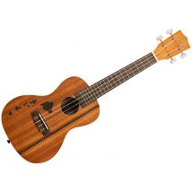 Ka-15 Concert Mahogany Motif Hawaiian Island Et Tattoo + Housse Kala