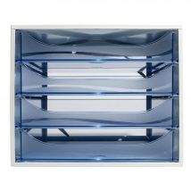 Module De Classement Ecobox Linicolor 4 Tiroirs - Bleu Glacé - Exacompta