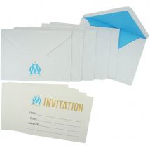 6 Invitations Foot Om - Annikids