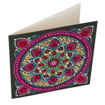 Crystal Art Kit Carte Broderie Diamant 18x18cm Mandala - Crystal Art